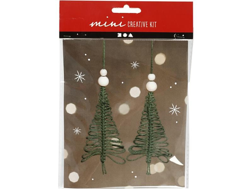 [90143558 1097224] Creativ Company Mini Tannenbaum Makramee 2 Stück