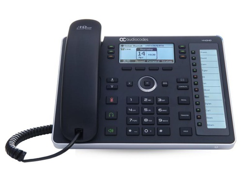[90143611 1027599] Audiocodes Tischtelefon 440HD Skype for Business Schwarz