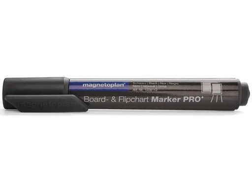 [90143641 1072985] Magnetoplan Flipchart-Marker Pro+ Schwarz, 4 Stück