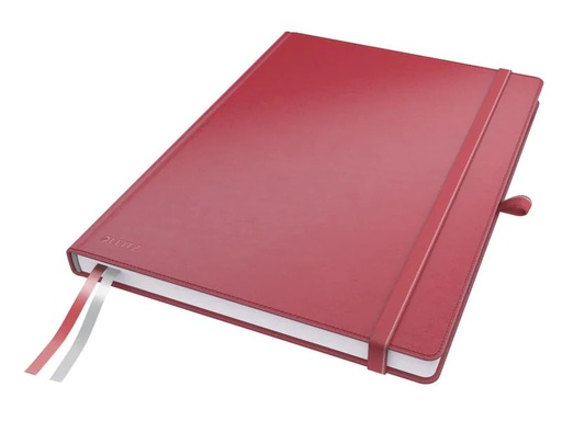 [90143655 739006] Leitz Notizbuch A4, Kariert, Rot