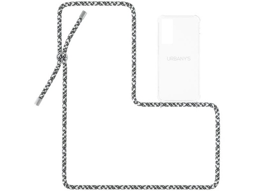 [90143735 1066888] Urbany's Necklace Case Galaxy S20 Flashy Silver Transparent