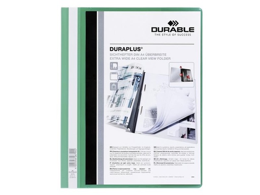 [90143736 1127615] DURABLE Schnellhefter Duraplus A4+, Grün