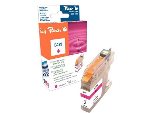 [90143805 464252] Peach Tinte Brother LC-223m Magenta