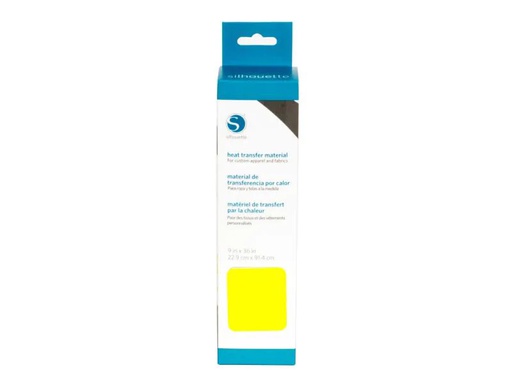 [90143877 334120] Silhouette Aufbügelfolie 22.9 x 91.4 cm Neongelb, glatt