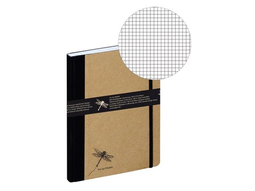 [90143884 1191100] Pagna Notizbuch Pur A5, Kariert, Braun