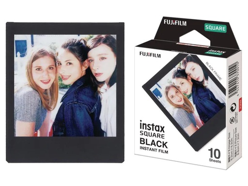 [90143895 777103] Fujifilm Sofortbildfilm Instax Square 10 Blatt, schwarz