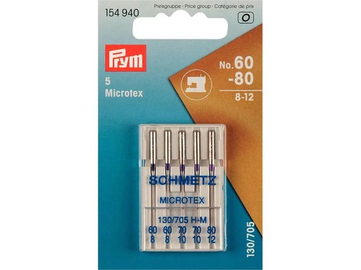 [90143933 1174964] Prym Nähmaschinennadel Microtex Nr. 60-90 5 Stück