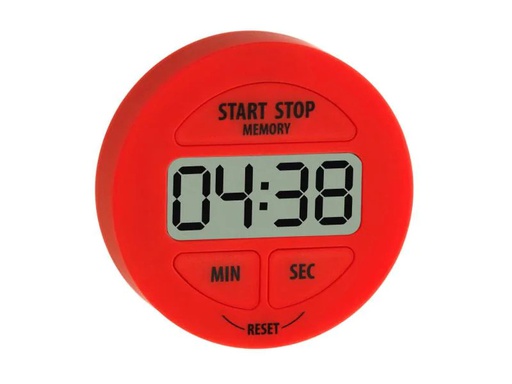 [90144097 871463] TFA Dostmann Timer Digital mit Stoppuhr, Rot