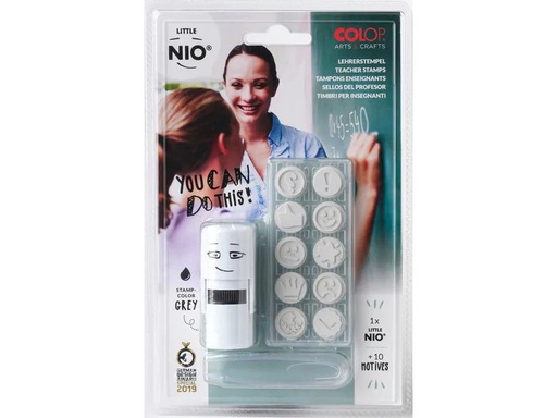 [90144265 1142365] Colop Nio Stempelset Little Nio Set Lehrer, 10-teilig