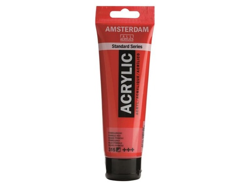 [90144313 995908] Amsterdam Acrylfarbe Standard 315 Pyrrolrot halbdeckend, 120 ml