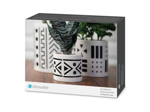 [90144328 961460] Silhouette Vinylfolie Starter Kit Schwarz/Weiss/Blau/Rosa