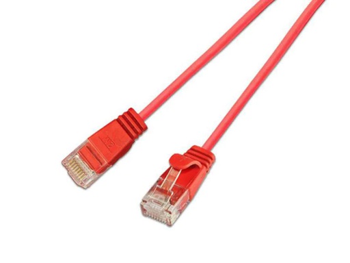 [90144441 353731] SLIM Slimpatchkabel RJ-45 - RJ-45, Cat 6, UTP, 5 m, Rot