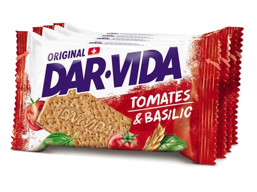 [90144629 944031] DAR-VIDA Snack extra fin Tomaten &amp; Basilikum 184 g