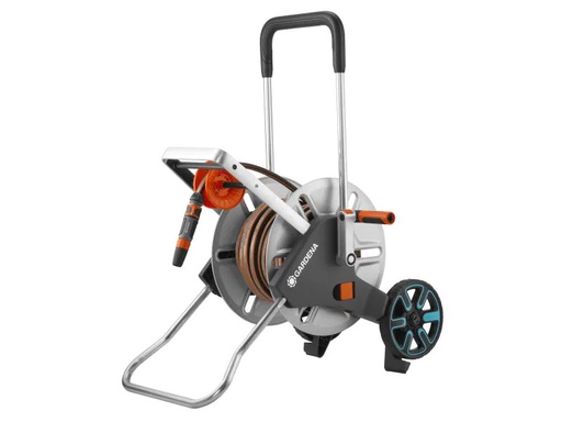 [90144640 840200] Gardena Metall-Schlauchwagen AquaRoll M Set 25 m