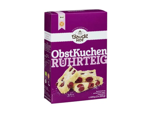 [90144739 929501] Bauck Mühle Backmischung Bio  Obstkuchenteig glutenfrei 400 g