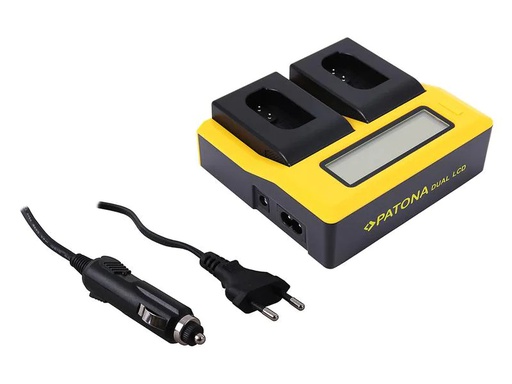[90145065 1156945] Patona Ladegerät Dual LCD USB – Panasonic DMW-BLK22