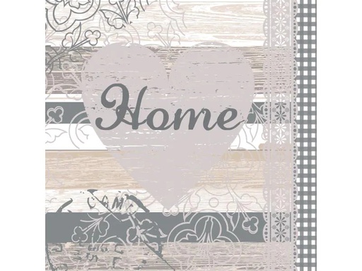 [90145210 553438] Papstar Papierservietten Home 33 cm x 33 cm, 20 Stück