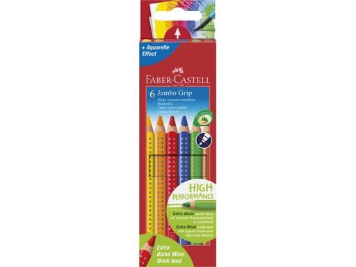 [90145234 250101] Faber-Castell Farbstifte Jumbo GRIP 6 Stück