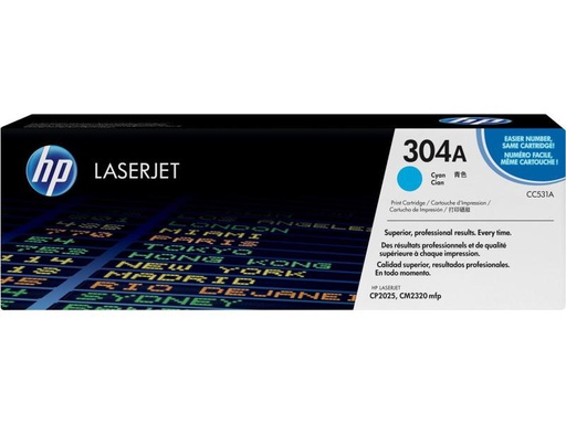 [90145263 90595] HP Toner Nr. 304A (CC531A) Cyan