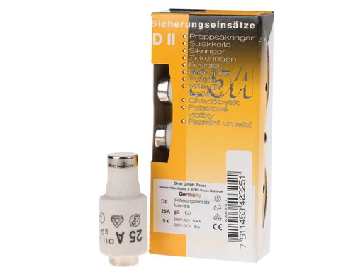 [90145338 721977] Elektromaterial Sicherungseinsatz DII 25A