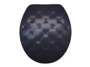 diaqua® Toilettensitz Lyon Black Sofa Absenkautomatik, Schwarz