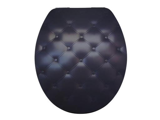 [90145354 1017242] diaqua® Toilettensitz Lyon Black Sofa Absenkautomatik, Schwarz