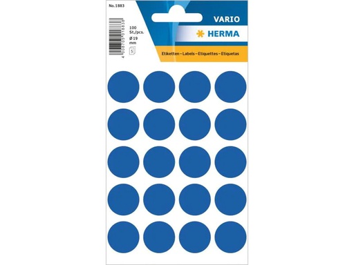 [90145356 1093052] Herma Stickers Klebepunkte Vario Ø 19 mm, Dunkelblau