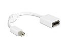 Delock Adapter Mini-DisplayPort – DisplayPort weiss, 4K, 15cm