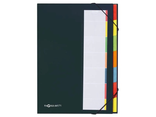 [90145731 990158] Pagna Ordnungsmappe A4 Premium Schwarz, 7 Fächer