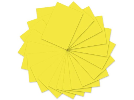 [90145767 578829] URSUS Tonzeichenpapier 50 x 70 cm, 130 g/m², 10 Blatt, Zitrone