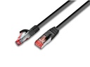 Wirewin Patchkabel RJ-45 - RJ-45, Cat 6A, S/FTP, 0.25 m, Schwarz