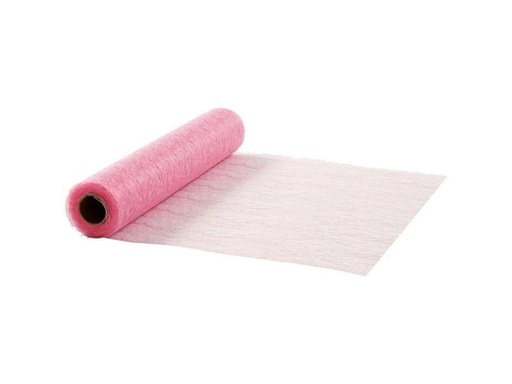 [90014589 883992] Creativ Company Tischläufer Netz 30 cm x 10 m, Rosa