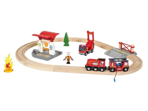 [90146125 420562] BRIO Eisenbahn Feuerwehr Set
