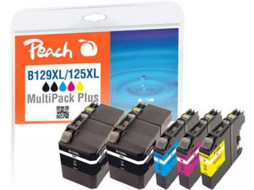 [90146267 754478] Peach Tintenset Brother LC-129XL / 125X