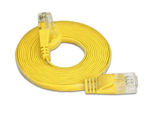 [90146336 314630] SLIM Slimpatchkabel RJ-45 - RJ-45, Cat 6, UTP, 0.75 m, Gelb