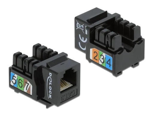 [90146369 1025637] Delock Keystone-Modul RJ-12 LSA Cat.3 UTP  Buchse, schwarz