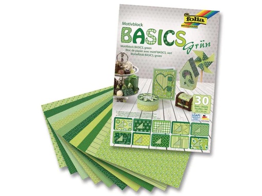 [90146397 599637] Folia Motivblock Basics grün