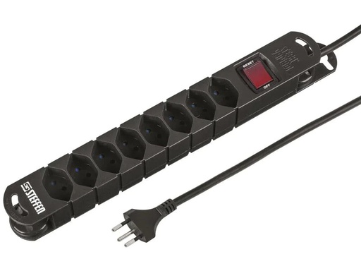 [90146601 488411] STEFFEN Steckdosenleiste STEBA VARIABL 8x T13 5 m