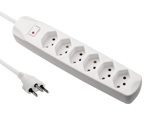 [90014662 679470] FURBER.power Steckdosenleiste 6x T13 mit Schalter