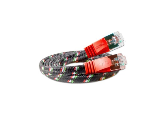 [90146905 355252] SLIM Slimpatchkabel RJ-45 - RJ-45, Cat 6, STP, 0.5 m, Rot