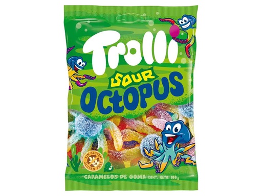 [90146940 1136422] Trolli Gummibonbons Saure Octopus 100 g