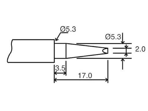 [90147003 112485] Velleman Lötspitze BITC10N4 Meisselform 2 mm