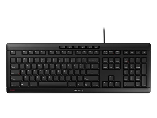 [90147151 1048383] Cherry Tastatur Stream US-Layout Schwarz