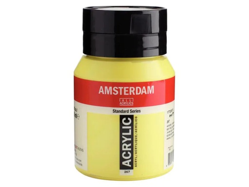 [90147165 995946] Amsterdam Acrylfarbe Standard 267 Azogelb zitron halbdeckend, 500 ml