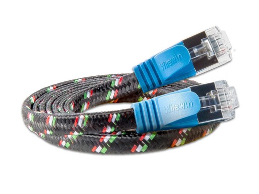[90147172 355227] SLIM Slimpatchkabel RJ-45 - RJ-45, Cat 6, STP, 0.25 m, Blau