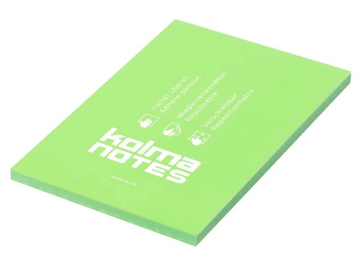 [90147220 830629] Kolma Notizzettel NOTES A6 Hellgrün, 100 Blatt