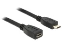 Delock USB 2.0-Verlängerungskabel  Micro-USB B - Micro-USB B 1 m