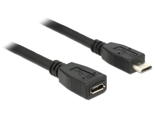 [90147331 1018162] Delock USB 2.0-Verlängerungskabel  Micro-USB B - Micro-USB B 1 m
