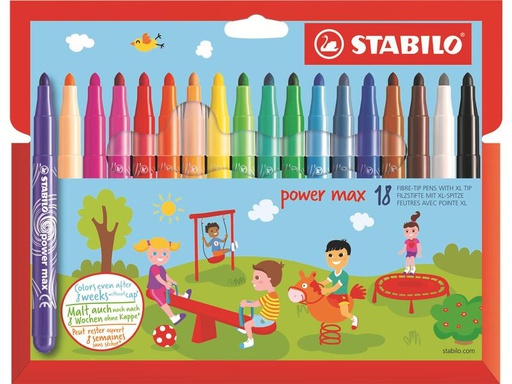 [90147380 1103465] STABILO Power Max, 18 Stück