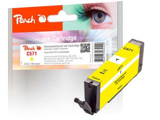 [90147522 664596] Peach Tinte Canon PGI-571Y Yellow